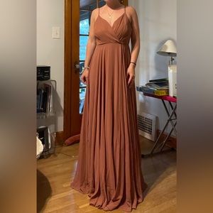 Mauve maxi dress